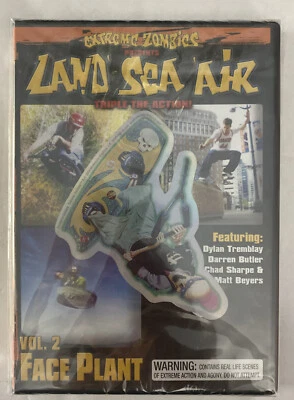 Extreme Zombies Land Sea Air Vol 2 Face Plant Brand New & Sealed +Sticker - Image 1 of 2