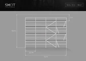 GÜNSTIG 100 m2 Baugerüst Durchstieg 2,5 m scaff 74 Stahlgerüst SCHNELLER VERSAND - Bild 1 von 19