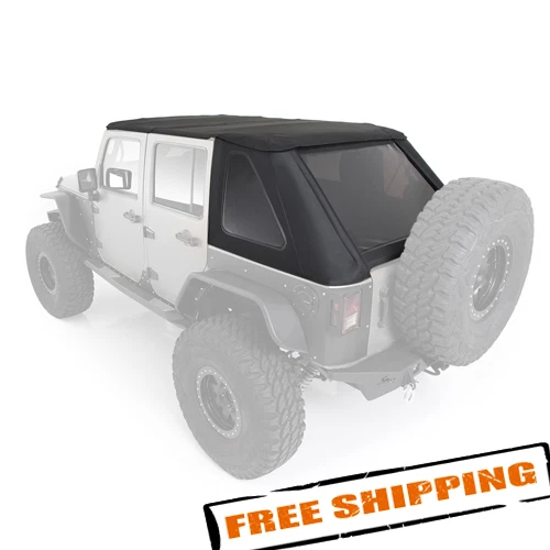 Smittybilt 9083235 Bowless Combo Top w/ Tinted Windows for Jeep Wrangler JK 4-Dr - Imagem 1 de 4