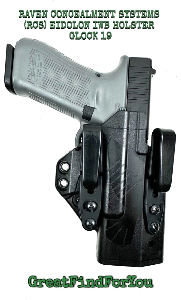 RAVEN CONCEALMENT SYSTEMS (RCS) EIDOLON IWB HOLSTER - RIGHT HAND, GLOCK 19 - Image 1 of 4