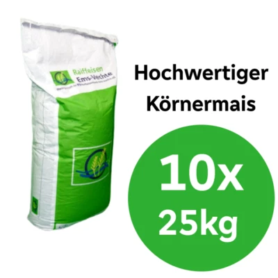 Körnermais, 10 x 25 kg Sack Einzelfuttermittel, Futtermais, Mais, Hühnerfutter - Bild 1 von 3