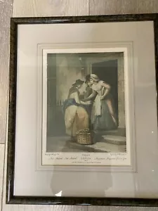 Vintage Cries Of London Colored Print, New Mackrel, New Mackerel, Framed - Picture 1 of 5