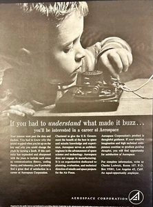 Aerospace Corp Fuerza Aérea Misiles y Proyectos Espaciales Anuncio Impreso De Colección 1963 - Imagen 1 de 6