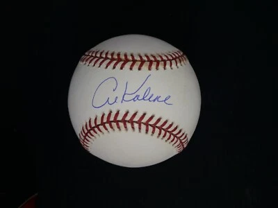 AL KALINE SIGNED OFFICIAL AMERICAN LEAGUE BASEBALL WITH PSA COA - Image 1 of 2