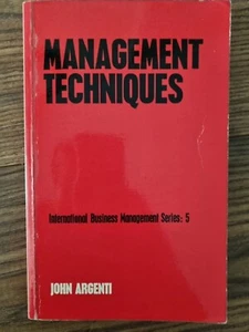 Management Techniques By John Argenti Paperback 1975 - Picture 1 of 7