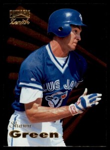 1996 Pinnacle Zenith #11 Shawn Green Toronto Blue Jays