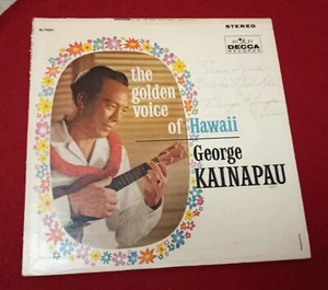 1968 Decca LP THE GOLDEN VOICE OF HAWAII Autographed Signed By George Kainapau - Picture 1 of 4