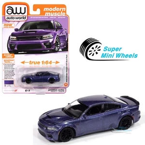 Auto World 1:64 2023 Dodge Charger R/T Scat Pack Purple (Plum Crazy) - Picture 1 of 3