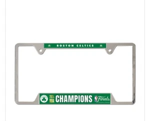 Boston Celtics 2024 NBA Finals Champions Chrome License Plate Frame 6x12 LICENSE - Picture 1 of 2