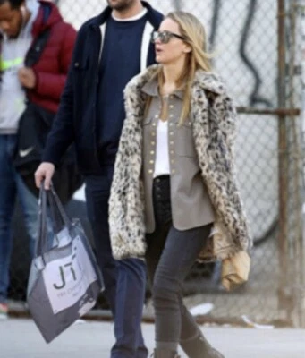 ABRIGO LEOPARDO PIEL SINTÉTICA J.CREW TALLA XS G9553 2017 AGOTADO A1 Foto 1 de 4