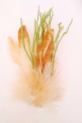 Feather Brooch Pin Buttonhole brown A beautiful and eye catching feather hat pin - Image 1 of 4