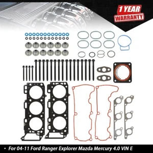 Juego de pernos de junta de cabeza aptos para Ford Ranger Explorer 04-11 Mazda Mercury 4.0 VIN E - Imagen 1 de 8