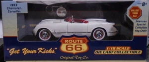 BLUE LIGHT #61347811 1/18 SCALE ROUTE 66 1953 CORVETTE NEW IN BOX - Picture 1 of 4