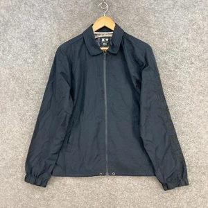 Hurley Mens Jacket Size S Small Black Collar Zip Pockets Lined 48527 - Picture 1 of 9
