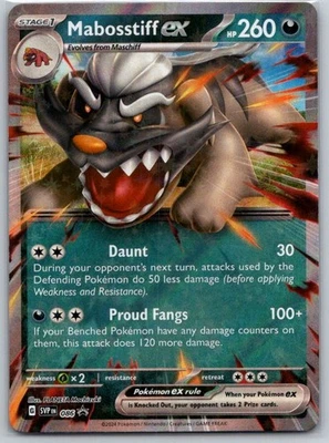Mabosstiff ex - 086 SV: Scarlet & Violet Promo Cards NM - Image 1 of 2