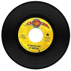 Impressions: "My Deceiving Heart" / "You Want Somebody Else" VG+ DJ - plays NM! - Imagen 1 de 1