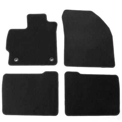 For 12-15 Toyota Prius & Prius Plug-in Black Nylon Floor Mat Front Rear Carpets - Image 1 of 4