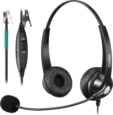 Cuffia Professionale con Microfono a Cancellazione di Rumore CALLEZ C 502 RJ9 - Immagine 1 di 3
