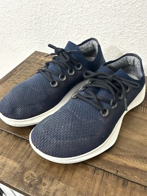 Allbirds Tree Dasher Men's 12 Knit Low Top Running Sneakers Shoes Blue Color - Image 1 of 4