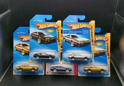 2010 Hot Wheels '81 DeLorean DMC-12 Gold, Silver, Blue & Black The '80s Lot Of 5 - Image 1 of 4