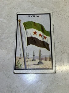 1963 Topps Midgee Flags of the World Card # 86 SYRIA - Picture 1 of 2