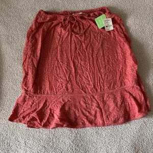 Fresh Produce Skirt Women XL Flamingo Batik Flirty Slightly Fitted Drawstring  - Picture 1 of 9