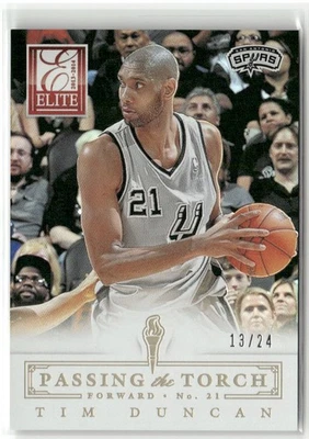2013-14 Elite #9 Tim Duncan/Marc Gasol Passing The Torch Gold/24 SSP Foto 1 de 2