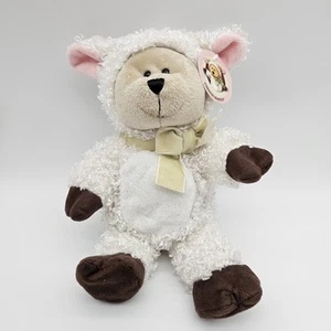 Peluche Starbucks Coffee Bearista Bearista Bear Collection Cordero 10" 2009 Relleno Nuevo con Etiquetas - Imagen 1 de 9
