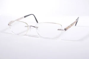 Monturas de gafas Silhouette 4231 para mujer plateadas/doradas de titanio sin montura - Imagen 1 de 4