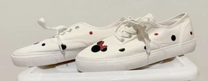 Disneys Mouse White Canvas Tennis Shoes Ladies Size 10 - Picture 1 of 9