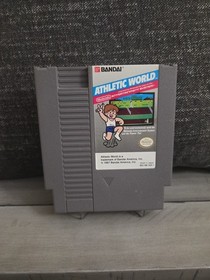 Family Fun Fitness Athletic World [NES - 1987] w/Sleeve, 3 Screw Cart, Tested!
