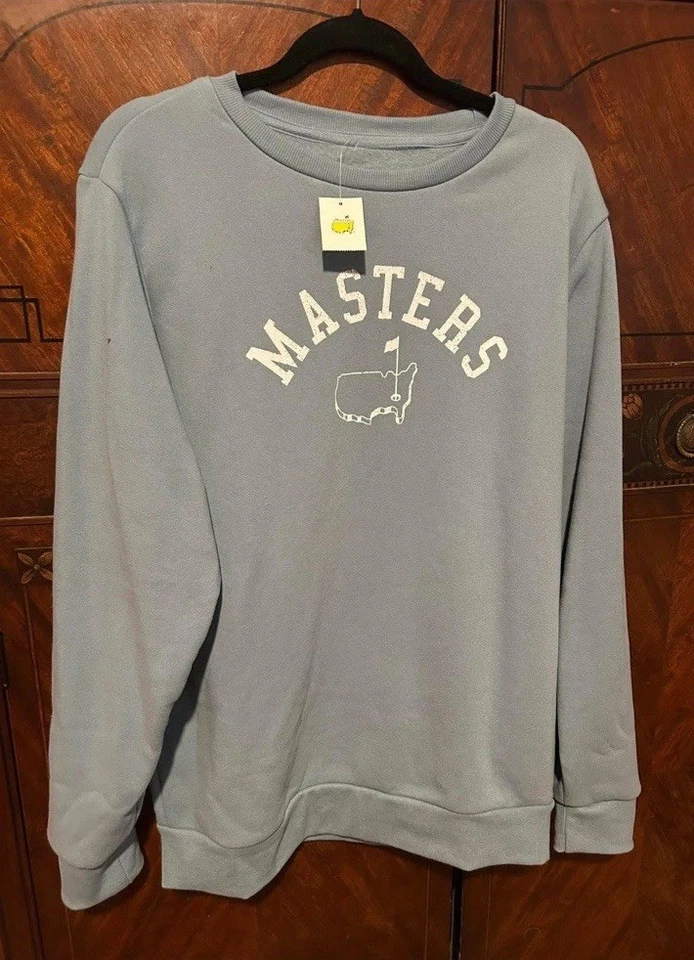 Moletom novo com etiquetas Masters Crewneck Augusta National Golf RARO azul unissex  - Imagem 1 de 1