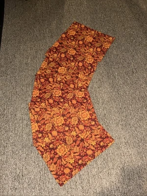 Set Of 6 Crate & Barrel Tapestry Placemats Fall Harvest Thanksgiving Colors - Image 1 of 4