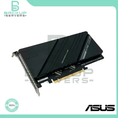 "NEW" ASUS ROG Hyper M.2 PCIe 4.0 NVMe SSD Expansion Card for High-Speed Storage - Image 1 of 3