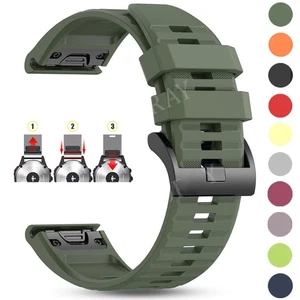 Quick Fit Silikon Armband Ersatz für Garmin Fenix 8 E 47mm 7 6 Epix Pro 5 Plus - Bild 1 von 10