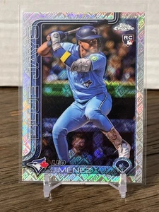 2025 Topps Chrome LEO JIMENEZ RC Blue Jays FANATICS Exclsv Topps Refractor #276 - Picture 1 of 2