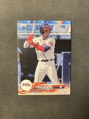Ronald Acuna Jr 2018 Topps Pro debut Rookie Card Atlanta Braves - Image 1 of 2