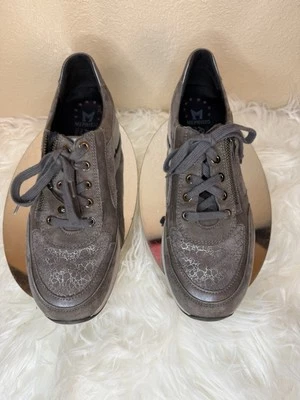 Zapatillas Mujer Mephisto Runoff Talla 8.5 Cuero Genuino Gris Cuero Malla Look Foto 1 de 4