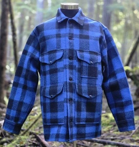 C.C. Chaqueta FILSON Lana Mackinaw Cruiser Azul Para Hombre XXL Talla 50 Hecha en EE. UU. 🇺🇸  - Imagen 1 de 17