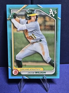 2024 Bowman - Prospects Jacob Wilson #BP-3 Sky Blue Border /499 (RC)🔥🔥 - Picture 1 of 4
