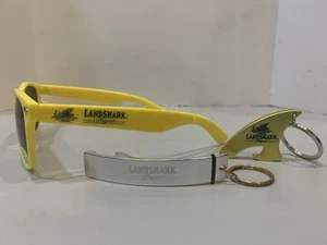 Landshark Lager Sunglasses And 2 Keychain Bottle / Beer Openers Brand New - Picture 1 of 24
