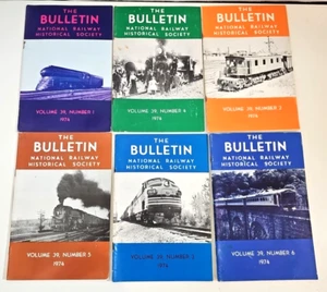 The Bulletin, National Railway Historical Society, Lot Of 6, 1974, Periodical - Picture 1 of 2