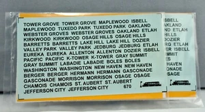 ODDBALLS HO SCALE 87-670 MP STATION SIGNS. ALL ERAS  2 PACK - Picture 1 of 2