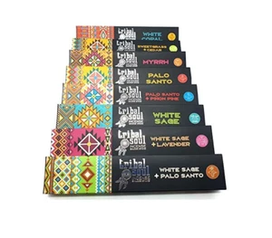 🕉️ Tribal Soul Incense Set - 8 Packs (96 Sticks) 🌿 Aromatic Scents - Picture 1 of 1