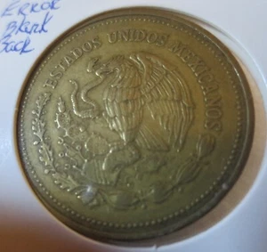 MEXICO $1000 Peso coin Error strike on one side 1989 - Picture 1 of 5