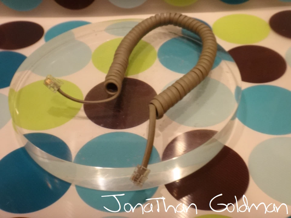 Apple Genuine Beige Keyboard 1’ Coiled Telephone Cable RARE Macintosh Mac - Image 1 of 1