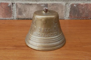 Antique 1878 Swiss Brass 3.75" Tall COW BELL Saignelegier Chiantel Fondeur Cross - Picture 1 of 9