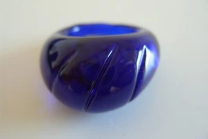 Anillo de cristal de Murano original vidrio de Murano joyería ÚNICO hecho a mano colorido arte Ø 19 - Imagen 1 de 8