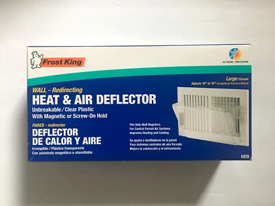 Frost King HD9 HEAT AND AIR DEFLECTOR 10 In. to 16 In. Magnetic Unbreakable - Image 1 of 4