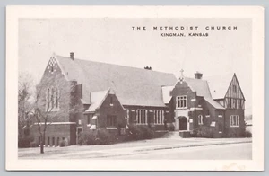 Kingman, Kansas (KS) Postcard: The Methodist Church, circa 1960 - Picture 1 of 2